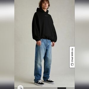 Fear Of God Essentials Black Hoodie Size Small